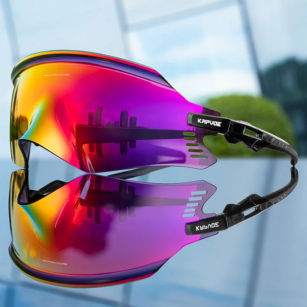 Óculos Kapvoe para ciclismo UV400 com lentes fotocromáticas